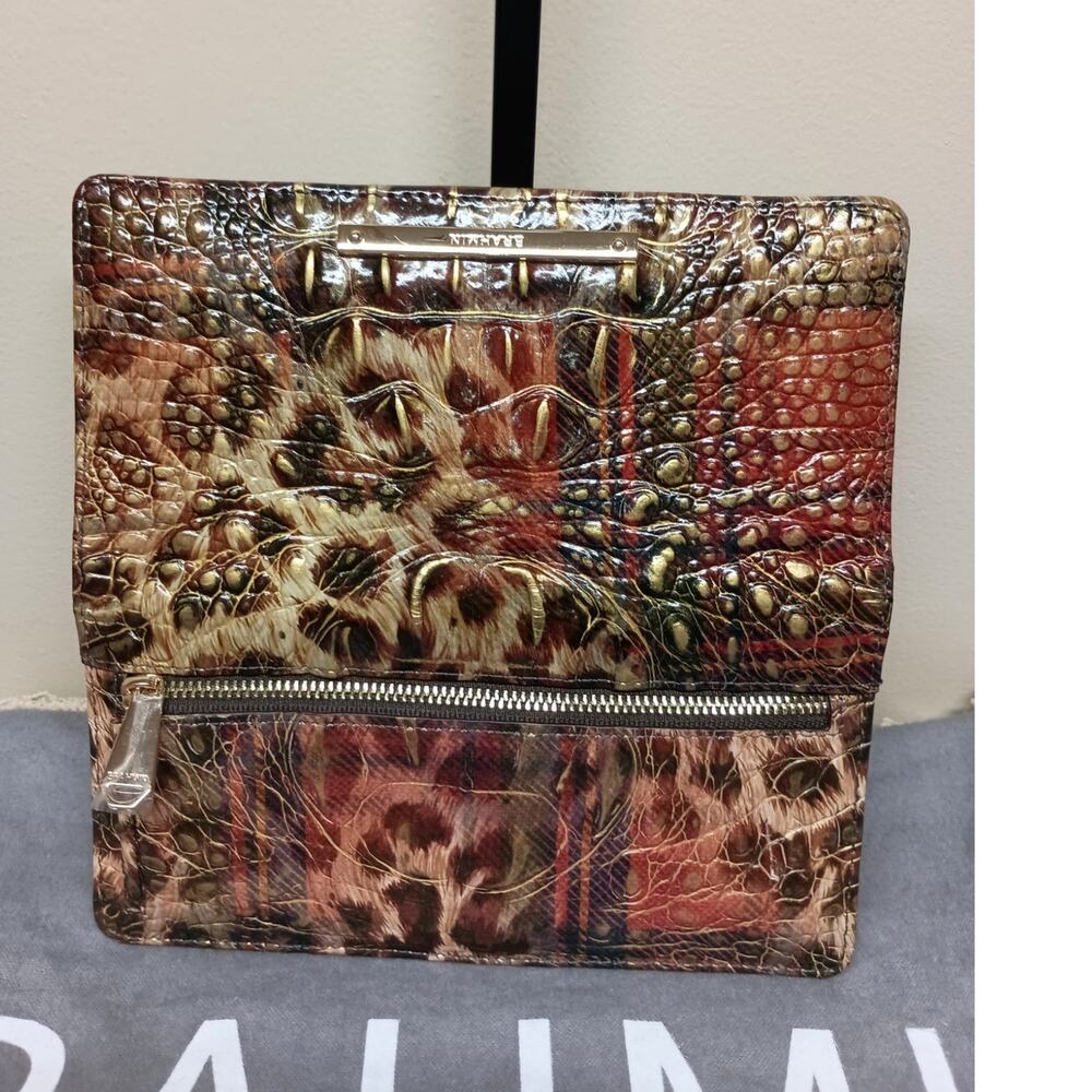 Brahmin Duxbury Satchel + Ady Wallet in TARTAN ANIMAL - Picture 8 of 13